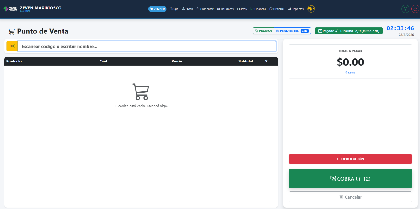 Kiosco POS — Sistema Offline-First Anti-Duplicados